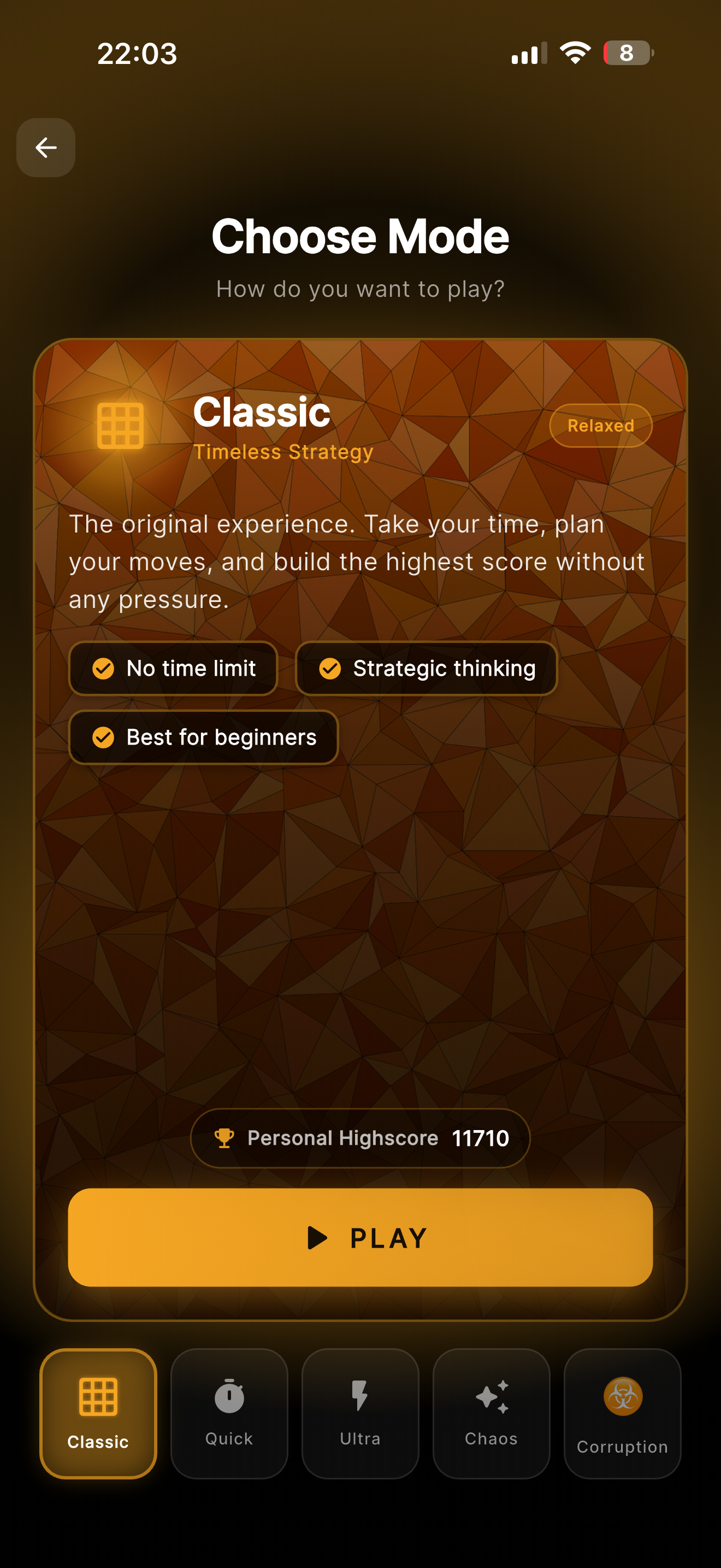 Stackd score and gameplay view